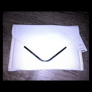 BCBGeneration white envelope clutch